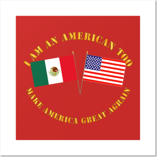 I am an American Too - English - MAGA Posters and Art